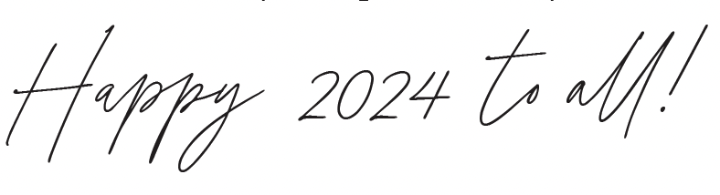Happy 2024 to all!