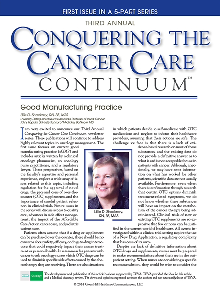 Conquering the Cancer Care Continuum – Series Three: First Issue