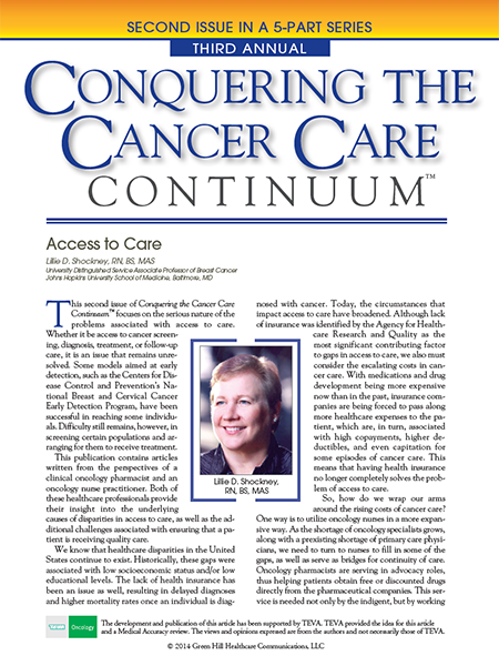 Conquering the Cancer Care Continuum – Series Three: Second Issue
