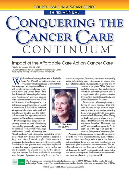 Conquering the Cancer Care Continuum – Series Three: Fourth Issue