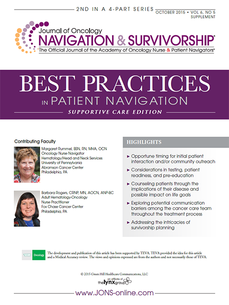 Best Practices in Patient Navigation – Supportive Care Edition