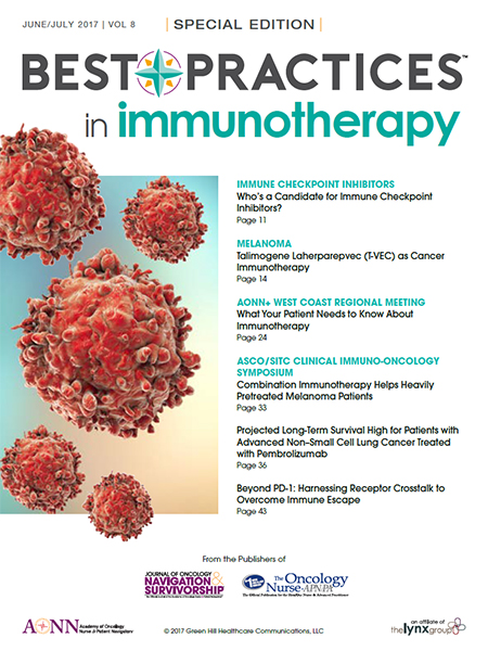 Best Practices in Immunotherapy – June/July 2017 Vol 8
